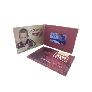 Promotional 4.3 Inch Lcd Video Book Advertising Video Gift Cards Digital Tft Screen Video Brochure for Marketing Paper Micro USB