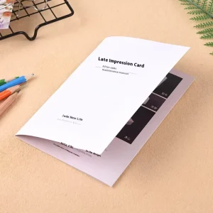 Promotional Folding Leaflet Creative Design Direct Manufacturer Hard Cover Hotel Room Key Book Envelope Folder Quality Digital