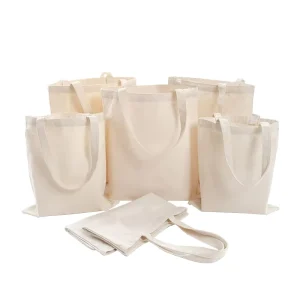 Promotional Letter Pattern Printed Logo Full Color Medium Canvas Tote Bag Cute Gift Korea