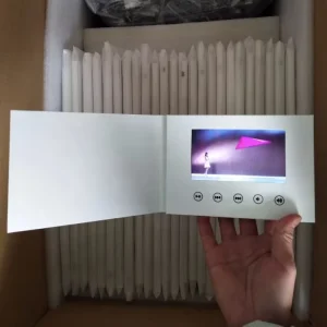 Promotional Products Brand Marketing Digital Video Books LCD Screen Video Greeting Card Video Brochure for Advertising