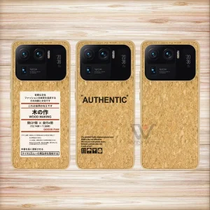 Protective Cover for Xiaomi 11 Natural Cork Wood Biodegradable Antifall Phone Case