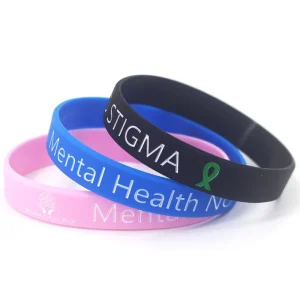Psychological Health Awareness Promotion Wristband Silicone Bracelet Promotion Rubber Wristband Customization Information
