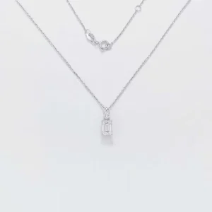 Pt950 Platinum Lab Grown Diamond Pendant Necklace 16 17 18 Inch