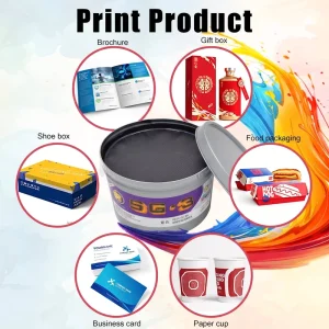 Purple Offset Printing Ink Pantone Spot Color CMYK Sheet Fed Quick Dry Lithographic Soy Eco Friendly Commercial Paper Packaging