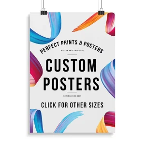 Quality Custom Poster Printing Service Personalized Offset Paper Wall Art Print Wall Decor with Film Lamination OEM Options