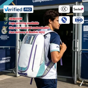 Quick Delivery Durable Racket Bag Custom logo Heavy Duty Sport Bag Lightweight Multiple Pocket Durable Badminton Bag