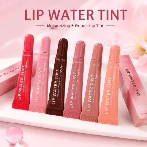 Ready Stock 6 Colors Moisturizing Repair High Shine Long Lasting Bulk Supply Private Label Lip Makeup Lip Tint