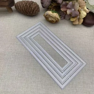 Rectangle Metal Cutting Die Template for DIY Photo Albums Gift Boxes Paper Cards Greeting Cards and Scrapbooking