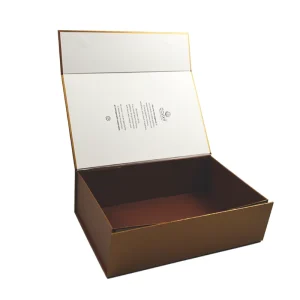 Recyclable Book Shape Magnetic Gift Box Custom Logo Rigid Paper Packaging for Cosmetics