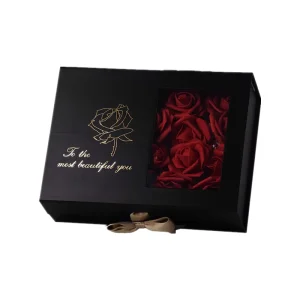 Recyclable Custom Cardboard Flower Gift Box with Window