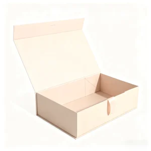 Recyclable Custom Logo Embossed Rigid Magnetic Gift Box with Ribbon Closure