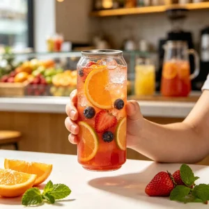 Recyclable Juice PET Can High Transparency Transparent Pop-Top Can