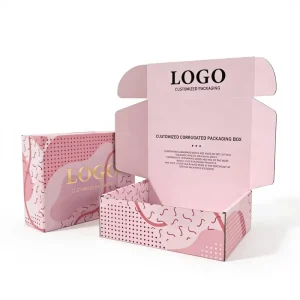 Recycled Paper Corrugated Board Embossed Biodegradable Mailer Style Printed Gift Box Packaging For Cosmetic