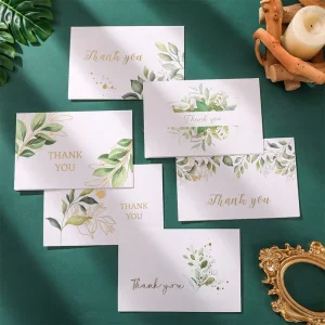 Recycled Paper Thank You Greeting Card Postcards with Logo Customized Design Offset Custom Printing Business Card