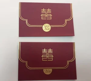 Red Wedding Invitation Envelope Versatile for Gifts Shopping Grocery Household Promotions Packaging & Printing Product