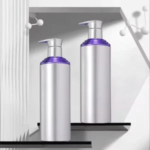 Refillable HDPE Plastic Cylinder Pump Bottles with Screen Printing Matte Finish 500/750ml for Shampoo Lotion Body Wash OEM