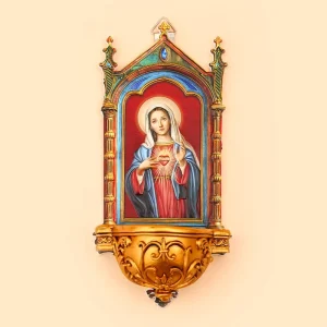 Resin Crafts Blessed Virgin Mary Icon Religious Statue Wall Hanging Decoration