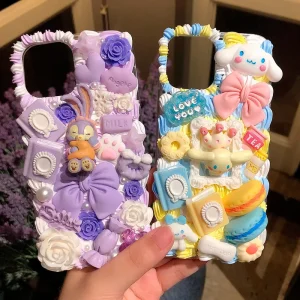Resin Diy Phone Case Suitable for iPhone Huawei Samsung Xiaomi Vivo Oppo Phone TPU Transparent Phone Cover