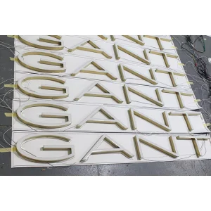Resin Letters LED Outdoor Billboard Signs 3D Luminous Letters