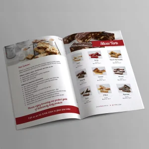 Restaurant Recipe Food Product Catalog Printing Service Custom Published Brochure Design