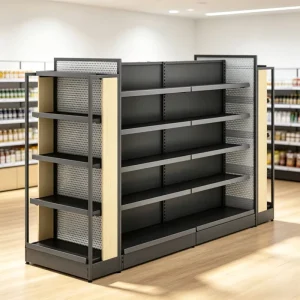 Retail Store Display Shelf Grocery Store Storage Rack Sturdy Supermarket Showcase Shelving Made of Q235B Cold Rolled Steel