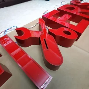 Retail Storefront Outside Signage Acrylic Frontlit Outdoor Advertising Letter 3D Sign Board Cellphone Repair Shop LED Sign