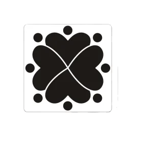 Reusable 13cm PP Mandala Painting Template Floor Tile Fabric Furniture Wall Decor Plastic Art Stencil Set