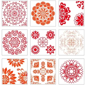 Reusable Laser Cut PET Plastic Custom Large Wall Paint Airbrush Mandala Stencils Wall Stencil Templates