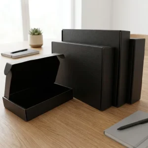 Rigid Airplane Shaped Corrugated Board Box with Embossing Matt Lamination Gift Packaging