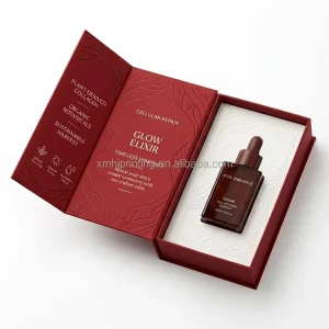 Rigid Magnetic Lid Perfume Essence Packaging Box for Retail Display