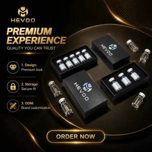 Rigid Paper Peptide Vial Box With Protective Foam Insert for Sample Bottle Packing Decorative Gift Display Presentation