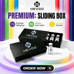 Rigid Peptide Packaging Box With Die Cut Foam Insert for Glass Vial Storage and Premium Paper Gift Box Presentation