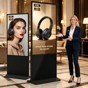 Rising Demand Floor Stand Digital Signage Movable Interactive Kiosk For Exhibition Hall Guide Advertising Screen