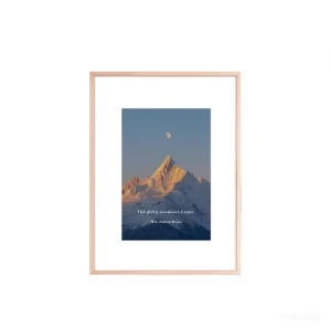 Rose Gold Aluminum Photo Frame Flat Edge Wall Hanging Picture Display for Wall Art Home Living Room Office Decor