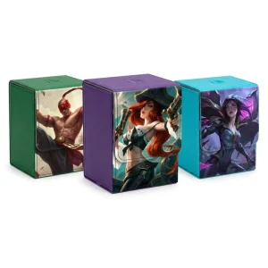 Runeterra Battlefield Anime Champion Accessories TCG Deck Box Card Sleeves Binder Playmat Bundle