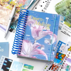 SIMNO Dreamy Korean Style Sticker Book 65 Sheets Big Coil DIY Decorative Material Stickers