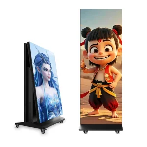 SMD P2 High Definition LED Digital Poster Display Screen Indoor Outdoor Floor-Standing Advertising Kiosk OEM Option