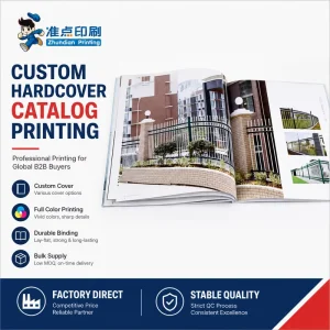 Saddle Stitch Printing Custom Booklet Hardcover Catalog Printing for Events