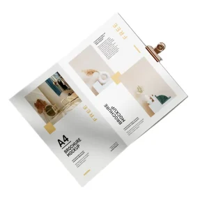 Saddle Stitched Coated Paper Booklet Brochure Catalog Offset Printing