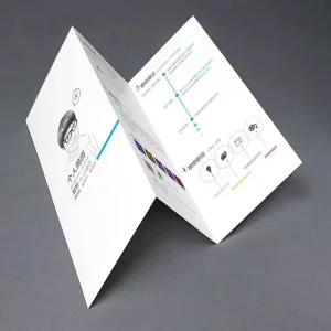 Saddle Stitched Customized Paper Printed Instruction Folding Brochure logo Printing Leaflet