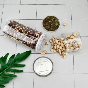 Safe Eco Friendly Dust Free Production Environment 100ml 300ml 380ml 400ml Packaging Food Drink Plastic Wide Mouth Can Bottle