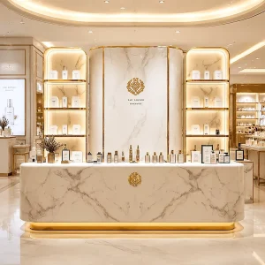 Salon Furniture Bar Led Display Rack Outdoor Furniture Perfume Stand Display Rack Showcase Restaurant Furniture Custom Nail