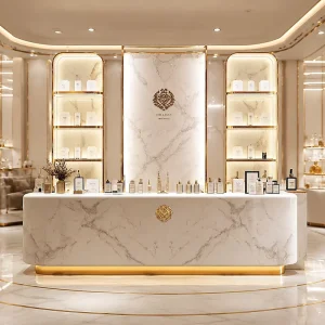 Salon Furniture Beauty Salon Equipment LED Perfume Display Rack Stand Showcase