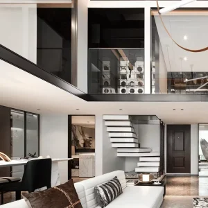 Sanhai Light Luxury Interior Design Service Apartment Loft House 3D Max Rendering Home Construction Drawing Works Advanced Idea