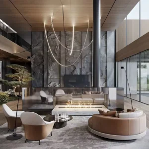 Sanhai Modern Advance Luxury Villa Interior Design Service Professional Custom Architecture 3D Rendering Graphic Design