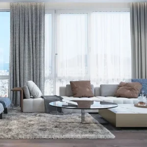 Sanhai Urban Modern Whole House Customization Interior Design Space Planning for Flat Concise Style Home 3D Rendering Service