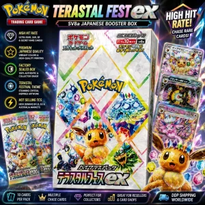 Scarlet SV8a Terastal Festival Ex Japanese Paper Booster Display Box Rare EX Cards Collection