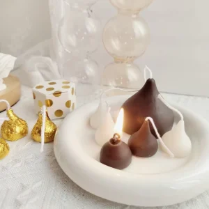 Scented Candles Chocolate Drop Shape Novelty Decorative Candles for Home Fragrance