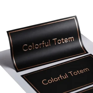 Self-Adhesive PVC Waterproof Sticker Roll Labels Custom Logo Printing