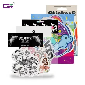 Self-Adhesive Vinyl Sticker Pack, Mixed Designs, Die-Cut